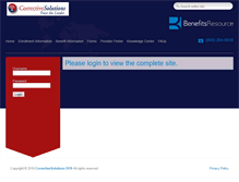 Tablet Screenshot of correctivesolutionsoos.benefitsresource.com